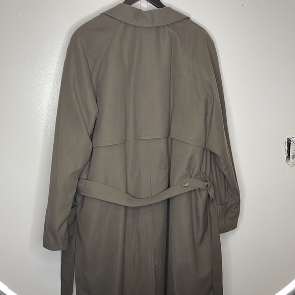 Men's Vintage Ralph Lauren double breasted trench coat brown EUC size 42R - Picture 12 of 16